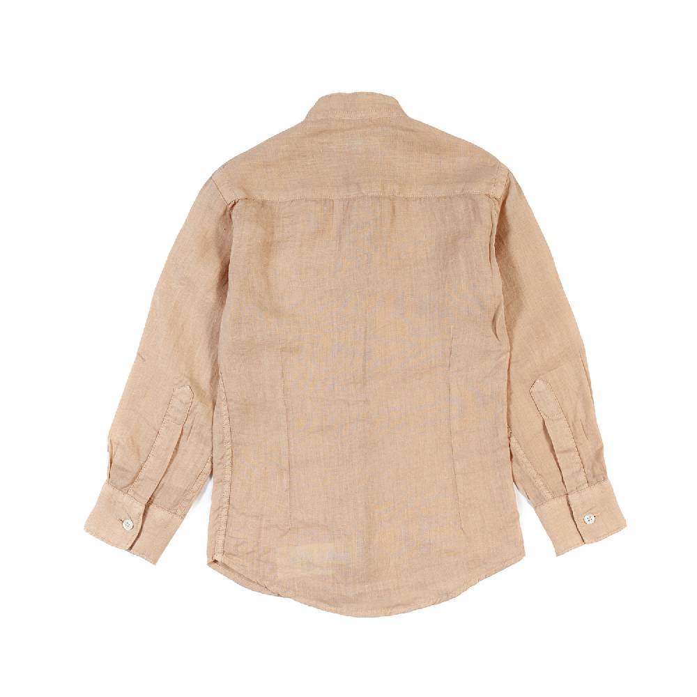 Nupkeet Camicia coreana lino nocciola Catanzaro Novità