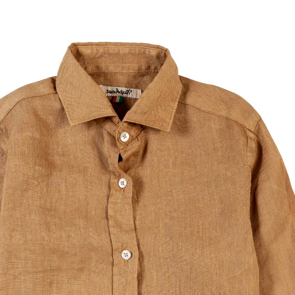 Nupkeet Camicia lino beige sabbia La Spezia Presa