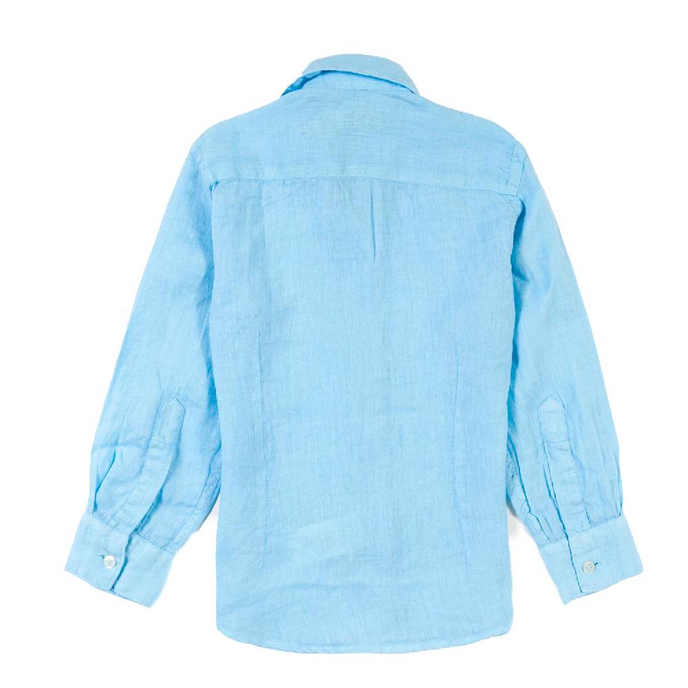Nupkeet Camicia lino azzurra La Spezia Sconto