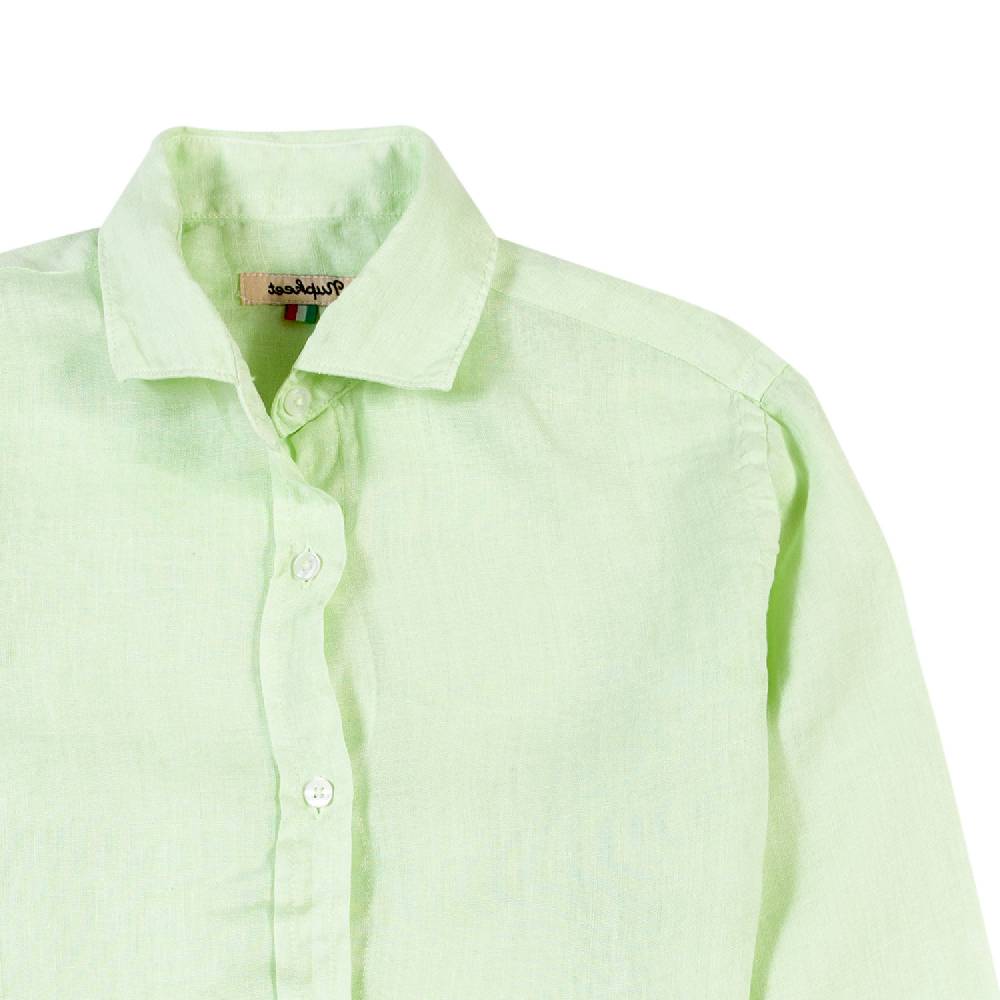 Nupkeet Camicia lino verde acqua La Spezia Offerta