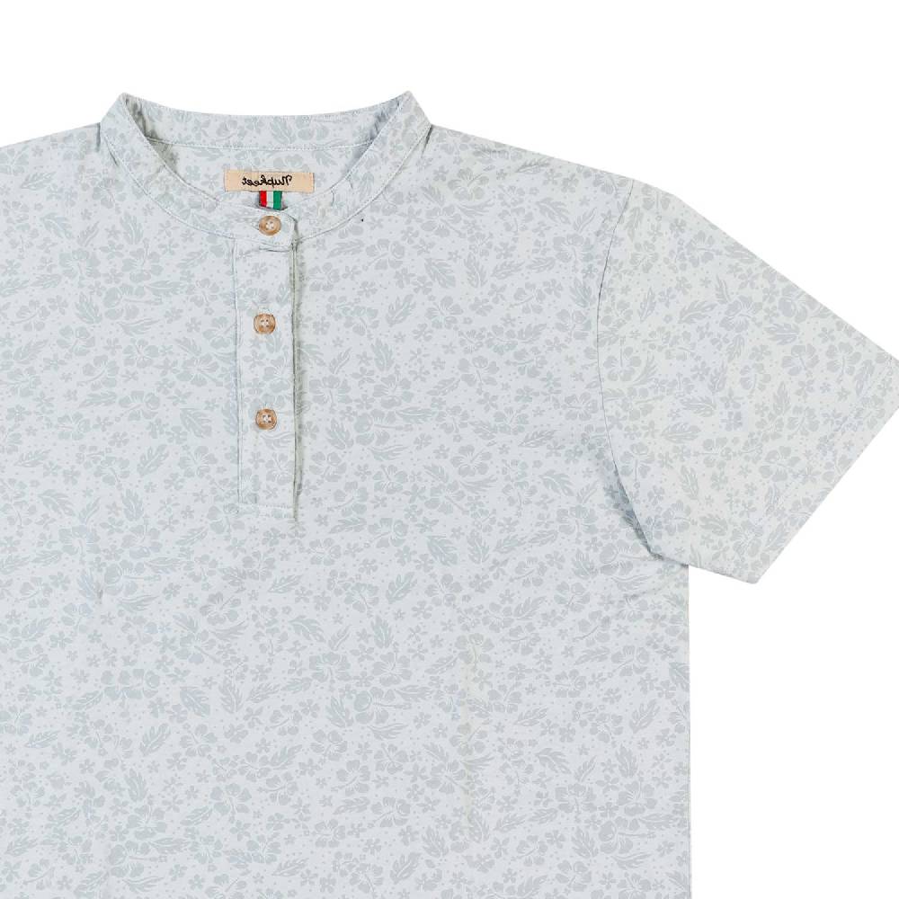 Nupkeet T-shirt serafino grigio perla Trieste Moda