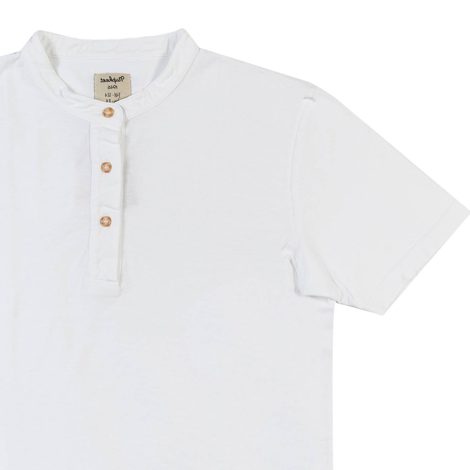 Nupkeet T-shirt serafino bianca Brescia Italy