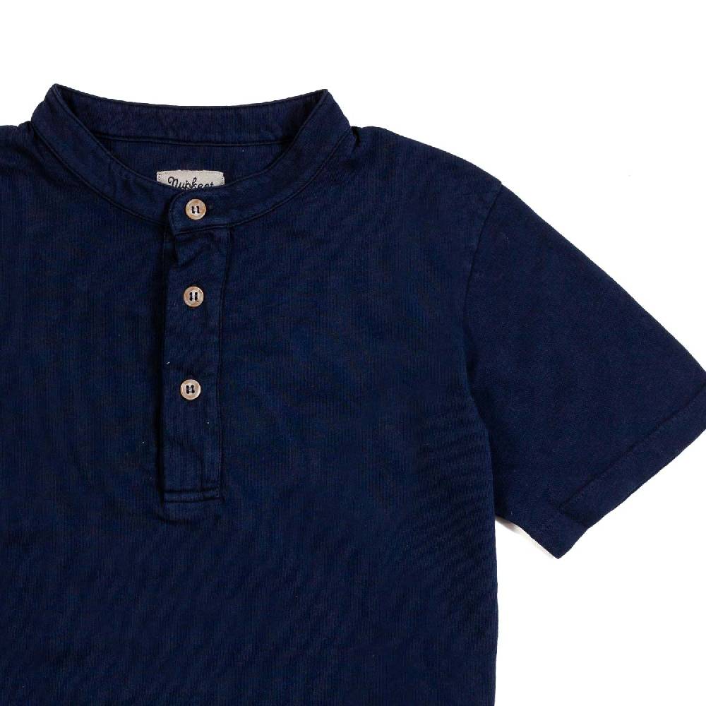 Nupkeet T-shirt serafino blu navy Brescia Italia