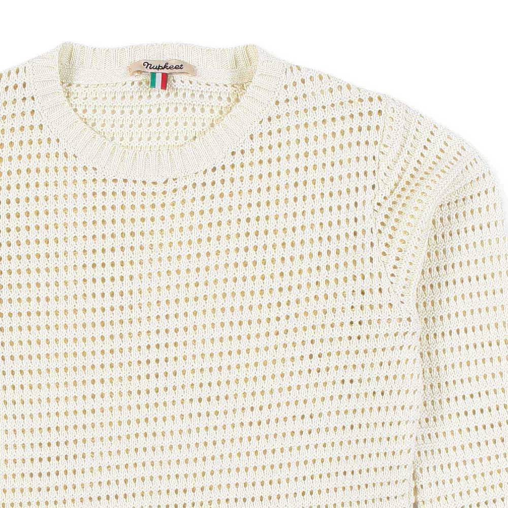 Nupkeet Pullover tricot bianco panna Pistoia 2025