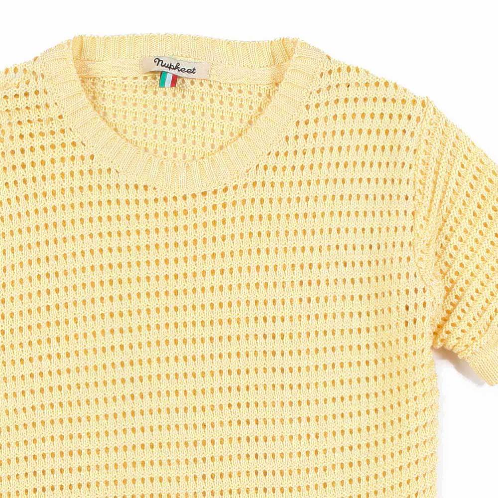 Nupkeet T-shirt tricot giallo banana Monza In Linea