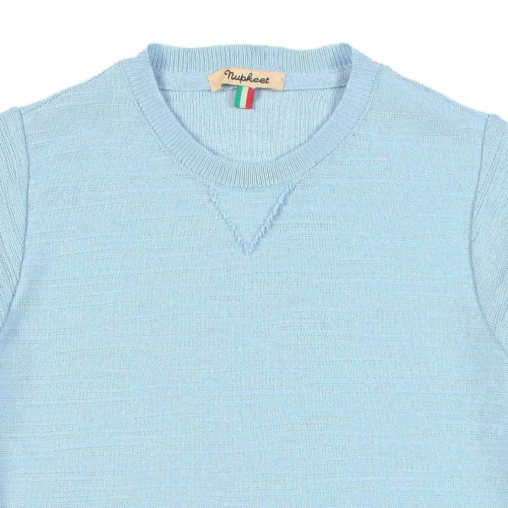 Nupkeet T-shirt tricot azzurro cielo Fano Offerta esclusiva