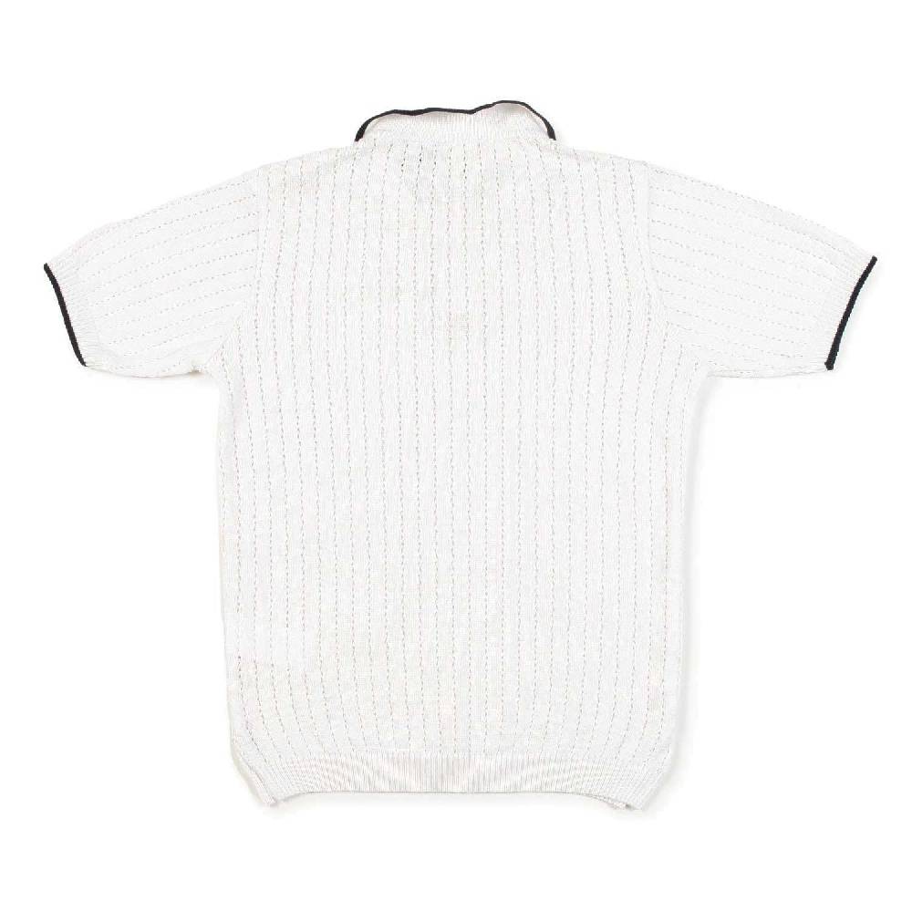 Nupkeet Polo tricot bianca e blu Gela Promozione