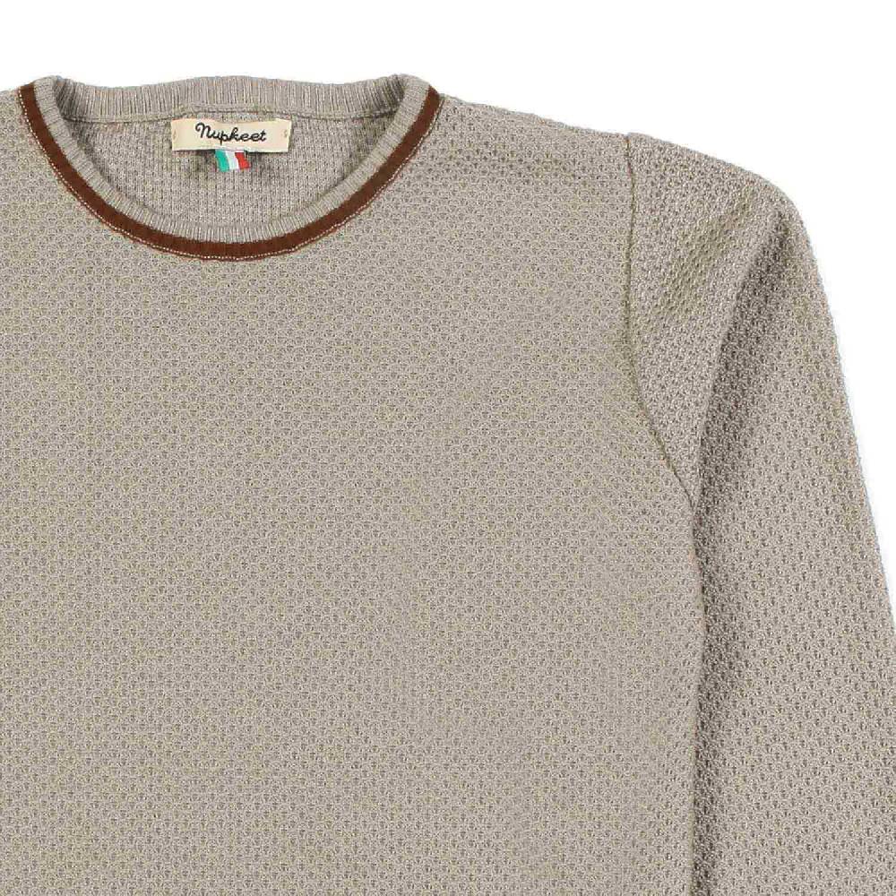 Nupkeet Pullover beige sabbia e cacao Lecce Pezzi Unici