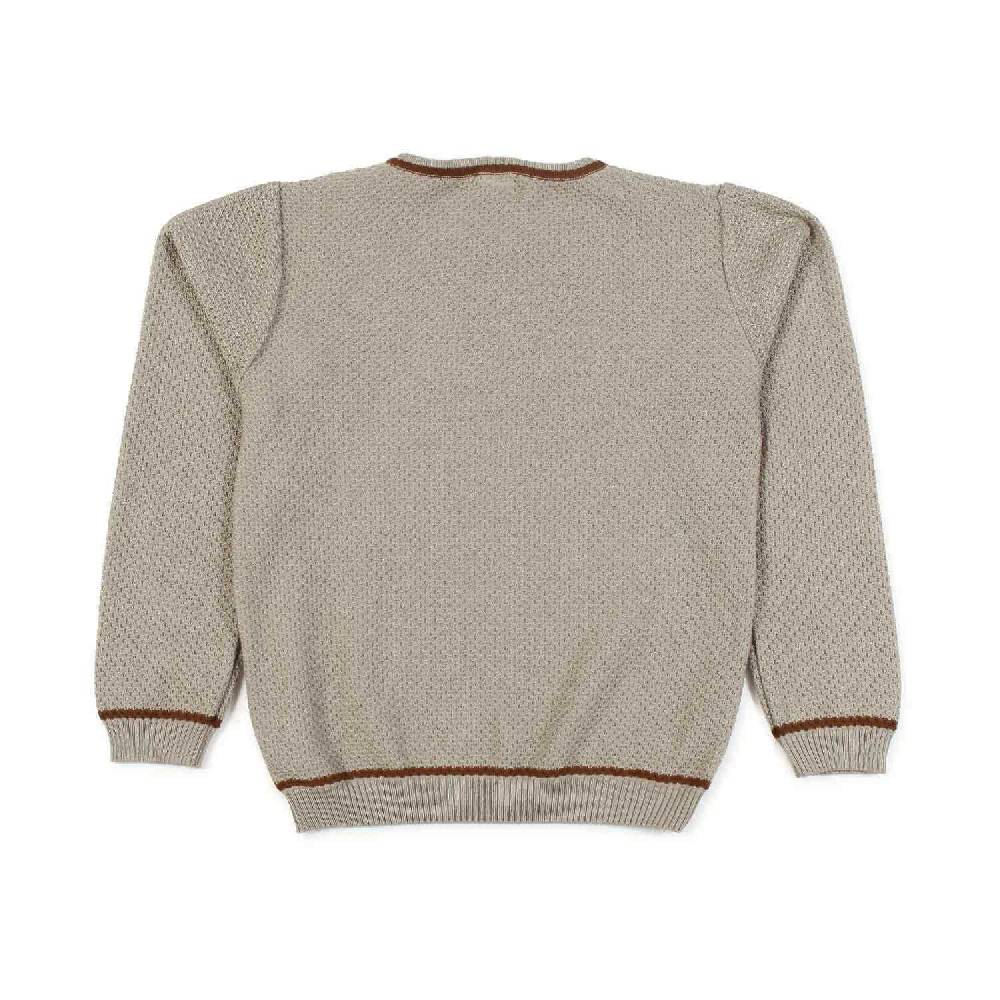 Nupkeet Pullover beige sabbia e cacao Lecce Pezzi Unici