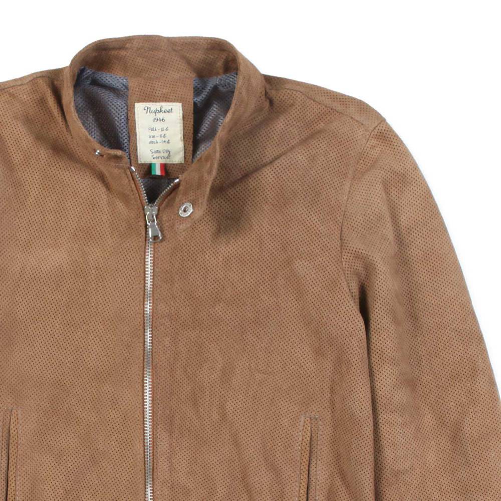 Nupkeet Bomber camoscio marrone Pesaro Soddisfazione Garantita