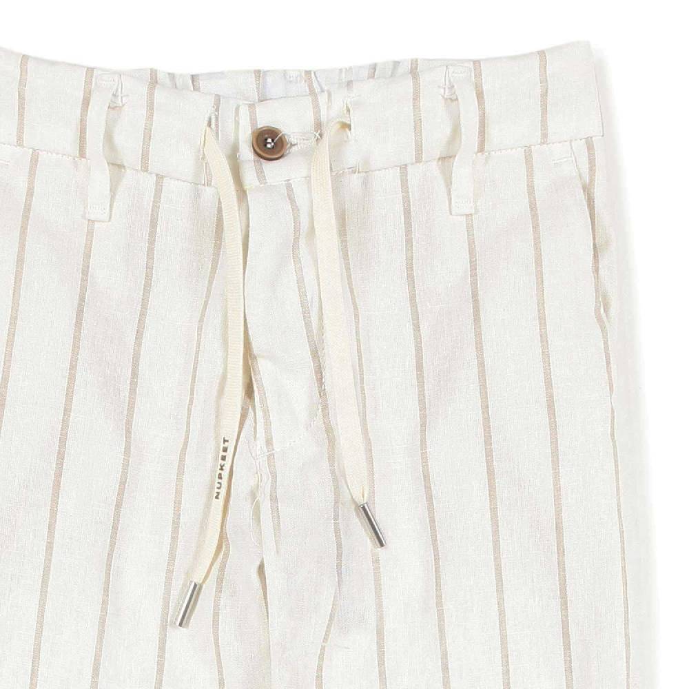 Nupkeet Pantalone panna a righe sabbia Ragusa Economico