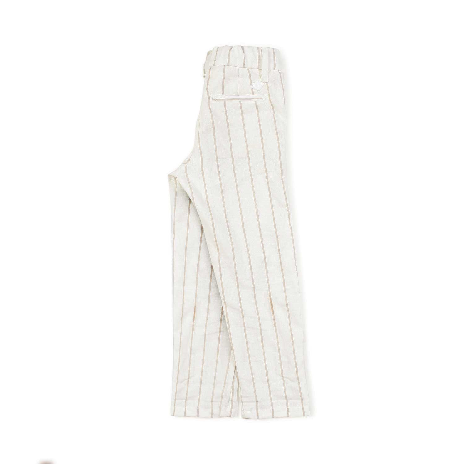 Nupkeet Pantalone panna a righe sabbia Ragusa Economico
