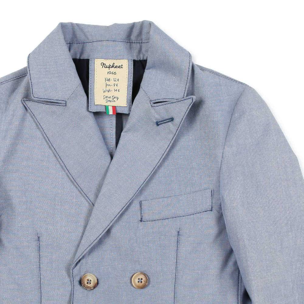 Nupkeet Giacca doppiopetto azzurra Imola In Vendita