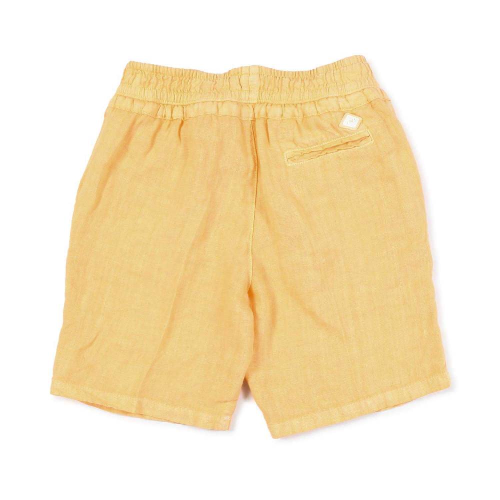 Nupkeet Bermuda lino arancio zucca Napoli Vendita Calda