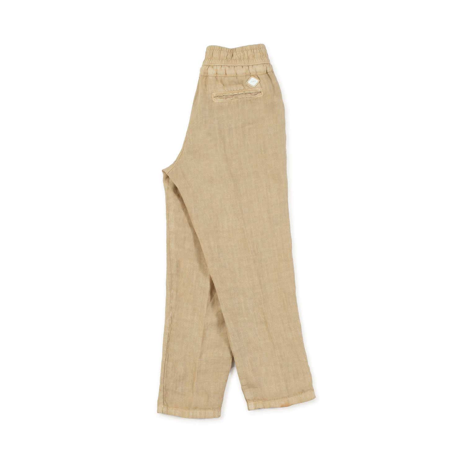Nupkeet Pantalone lino beige sabbia Milano Vendita Economica