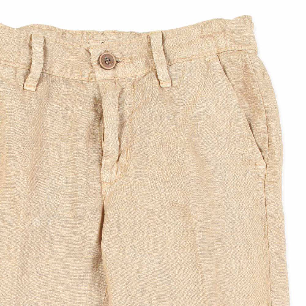 Nupkeet Pantalone lino beige sabbia Bari Ritorno libero