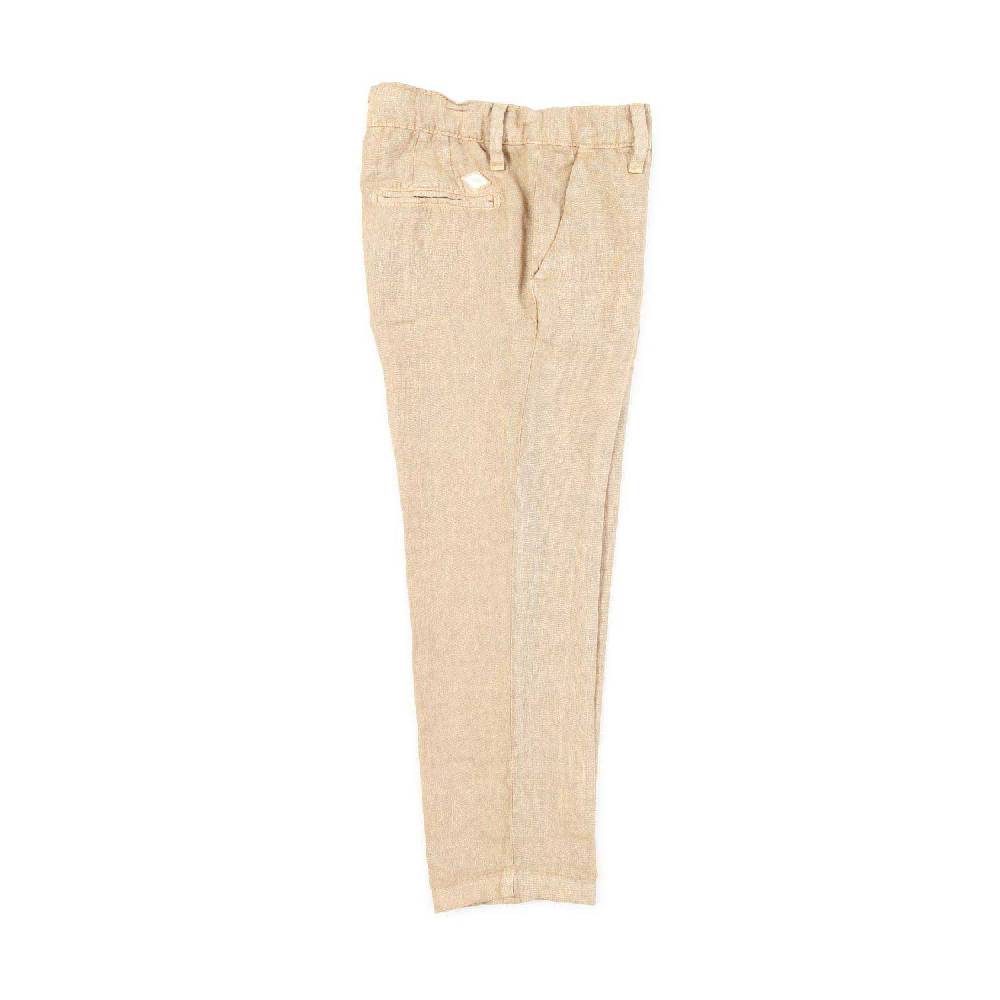 Nupkeet Pantalone lino beige sabbia Bari Ritorno libero