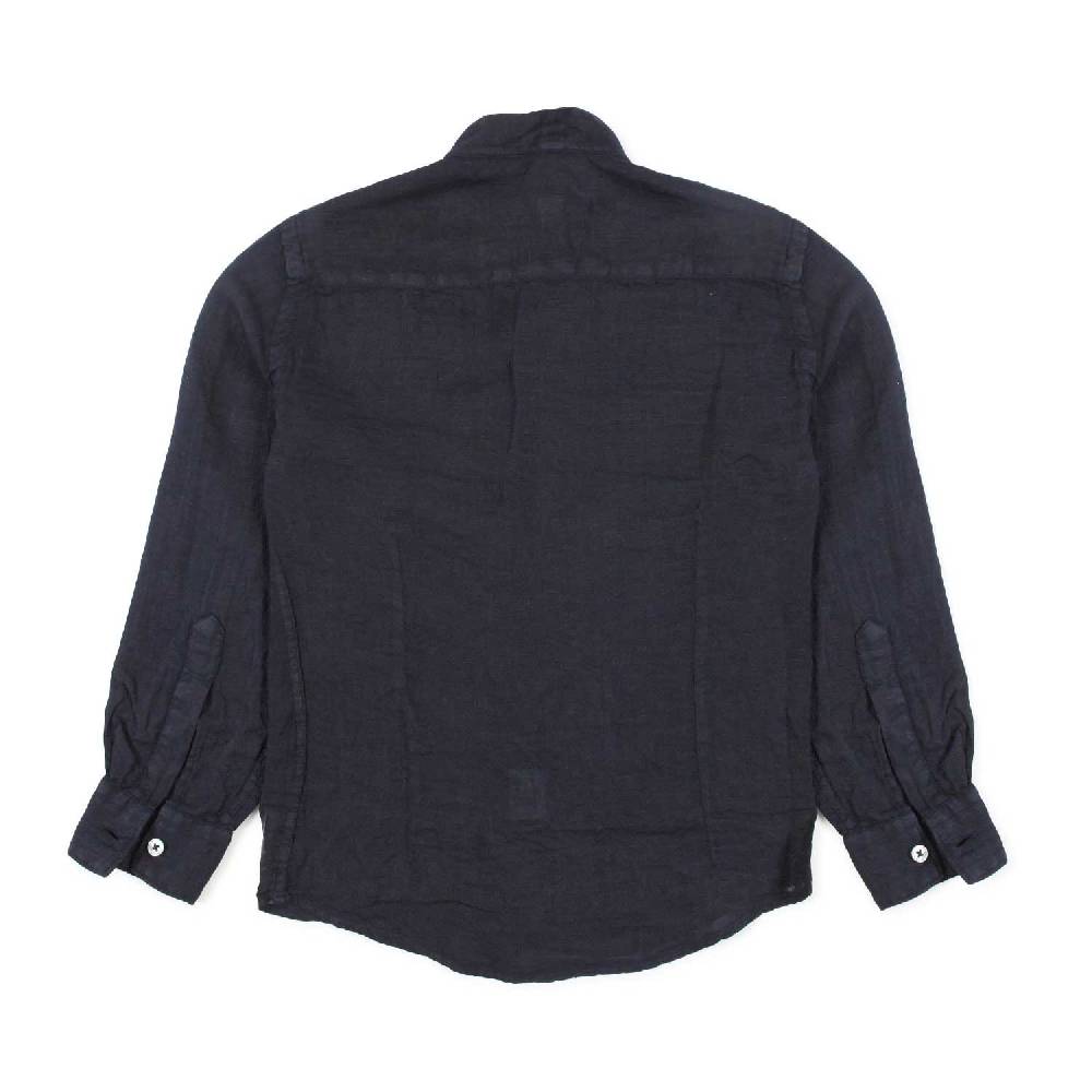 Nupkeet Camicia coreana lino blu Catanzaro Pezzi Unici