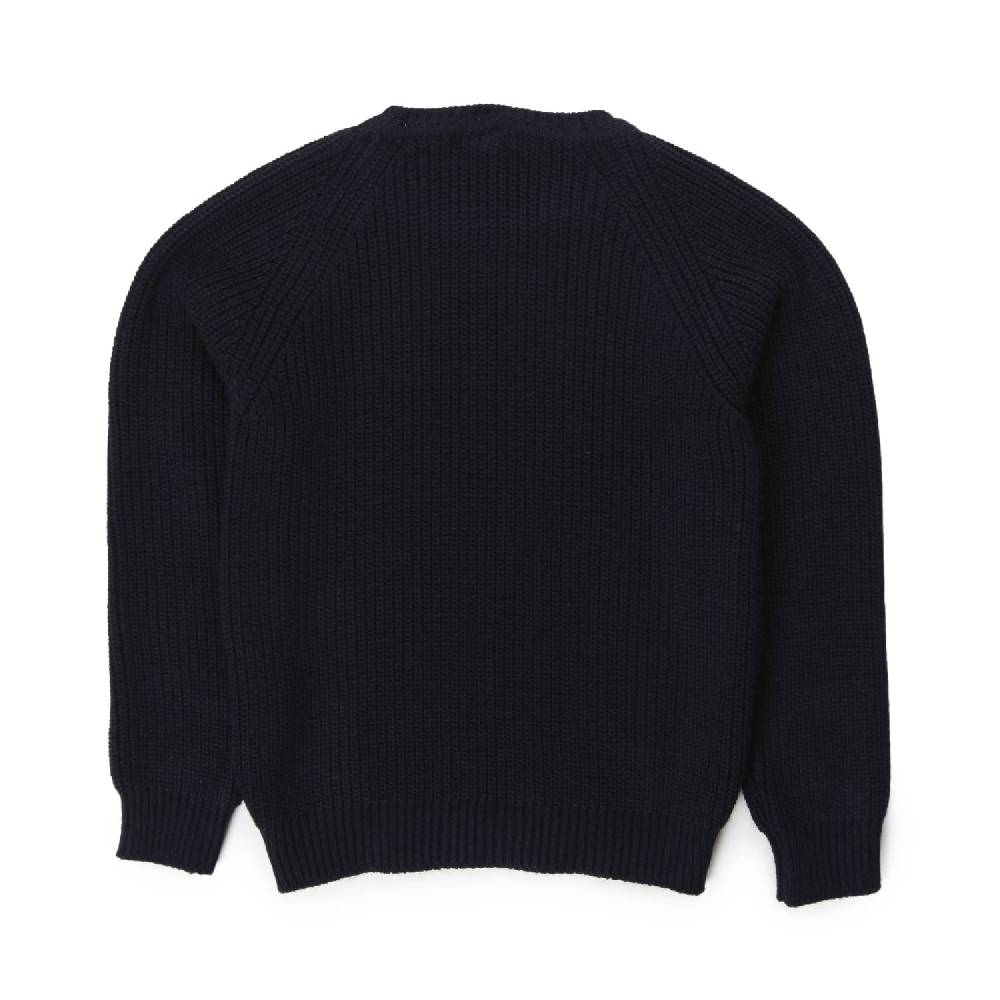 Nupkeet Maglione Alfonso blu navy a coste Saldi