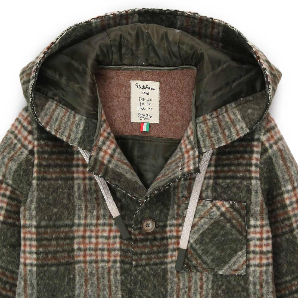 Nupkeet Giaccone Fausto verde tartan Saldi Di Fabbrica