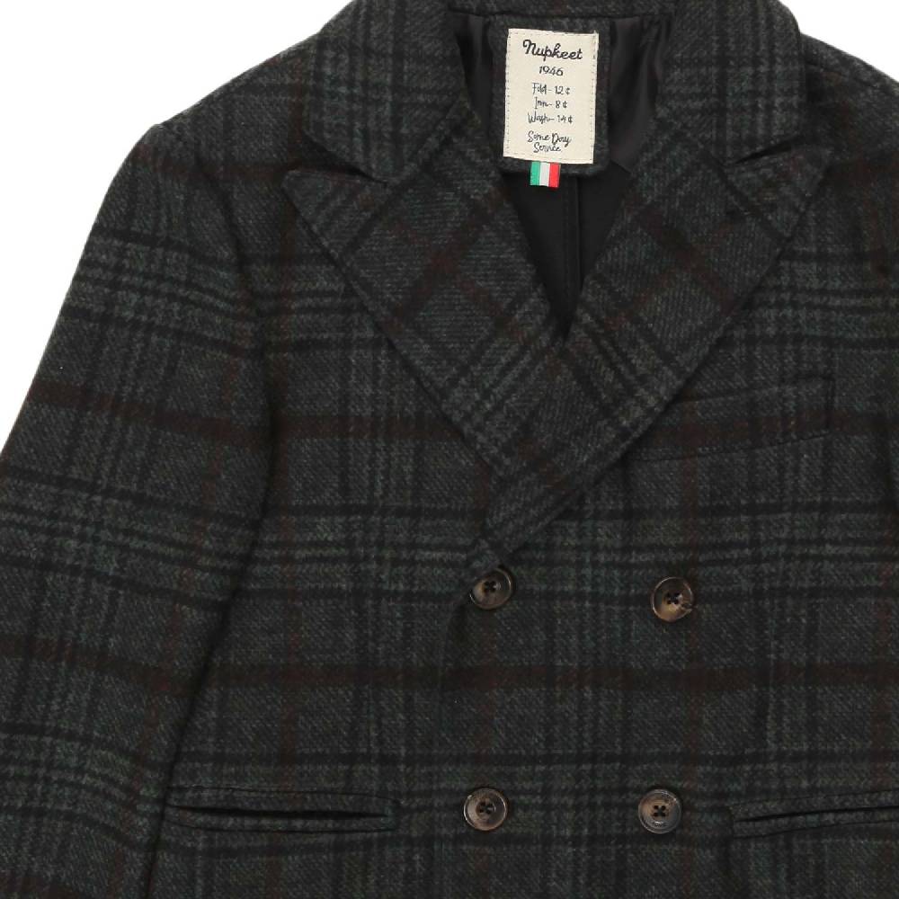 Nupkeet Giacca Rino doppiopetto tartan Moda