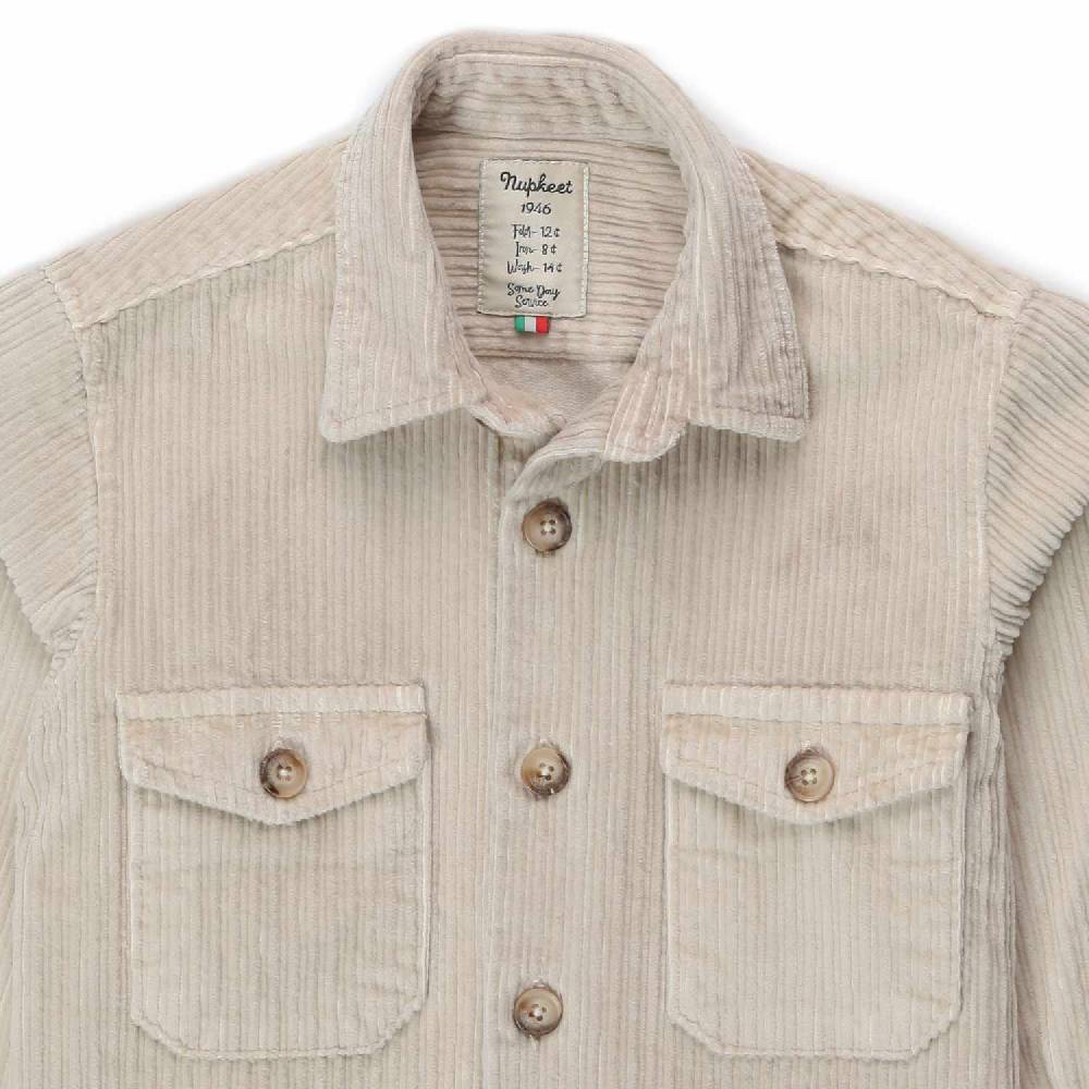 Nupkeet Giacca a camicia Elio panna Shopping Online