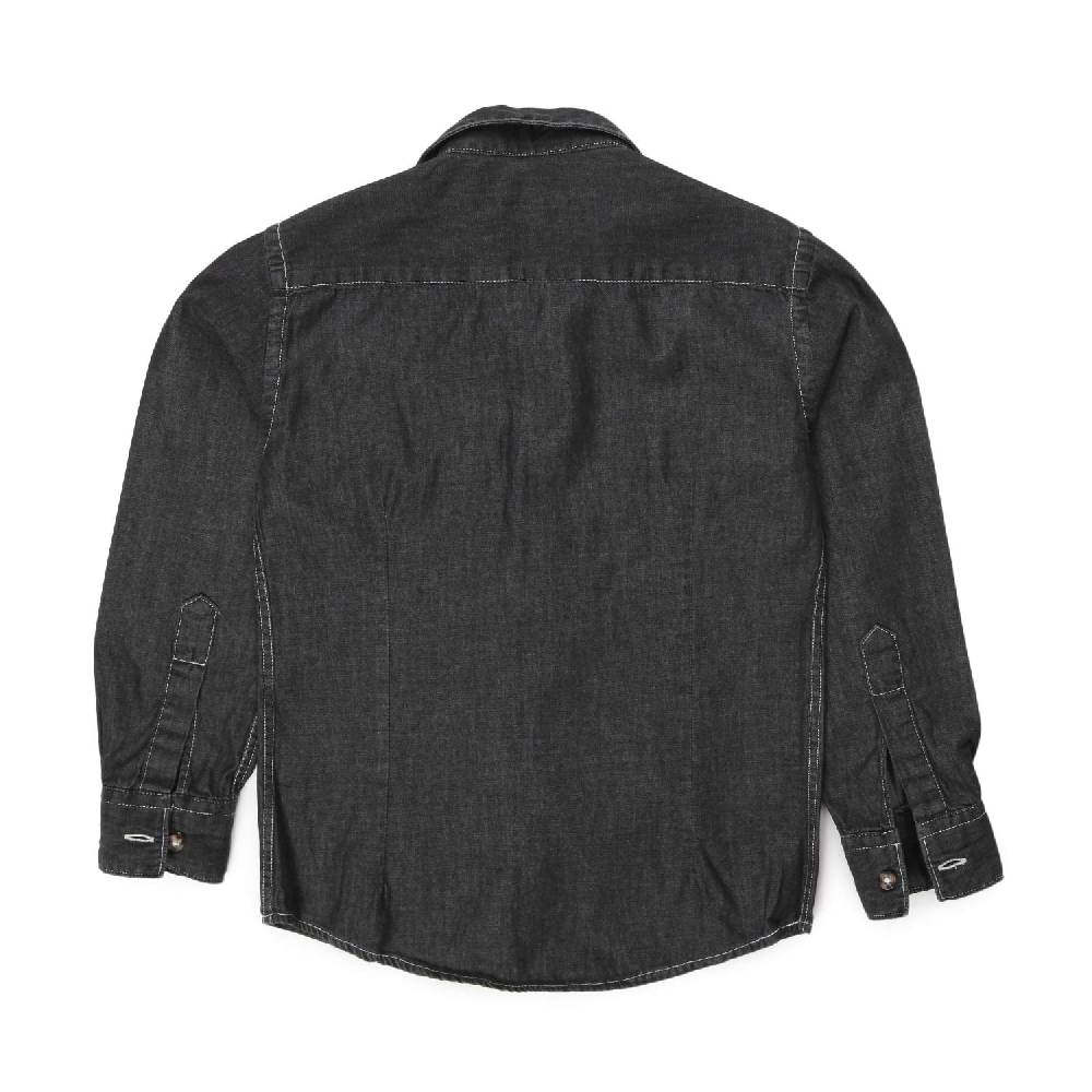 Nupkeet Camicia Giacomo nera in denim Affare Del Giorno