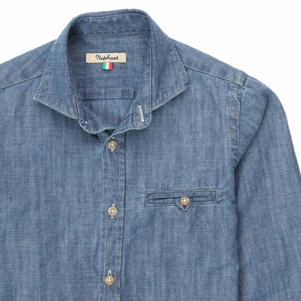Nupkeet Camicia Roberto blu denim Sottocosto