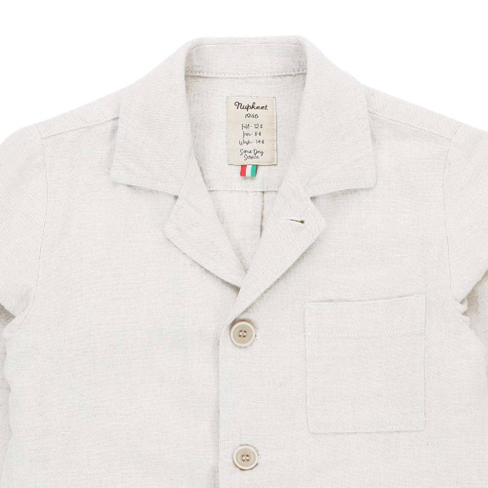 Nupkeet Giaccone misto lino Hawaii bianco 2025