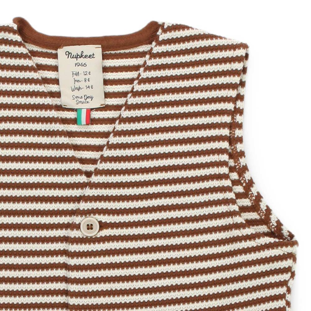 Nupkeet Gilet Gomera a righe Qualità