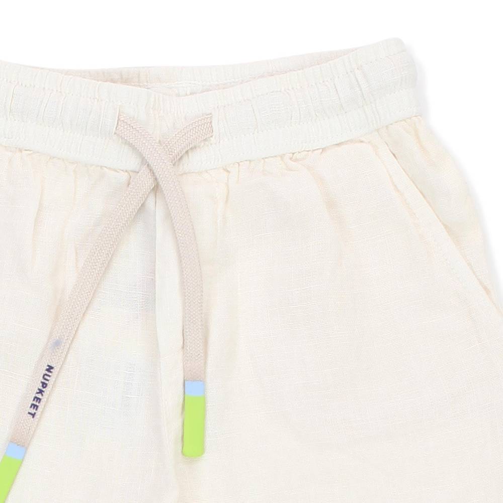 Nupkeet Bermuda Curacao bianco panna in lino Soddisfazione Garantita