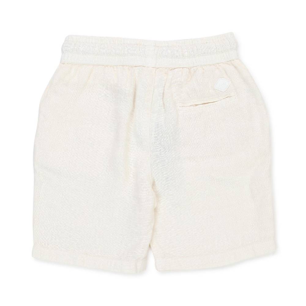 Nupkeet Bermuda Curacao bianco panna in lino Soddisfazione Garantita