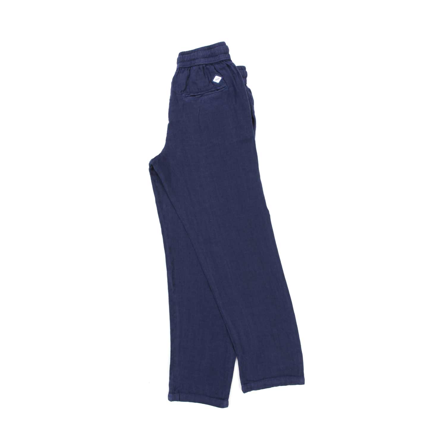 Nupkeet Pantalone Leyte blu in lino Qualità Garantita
