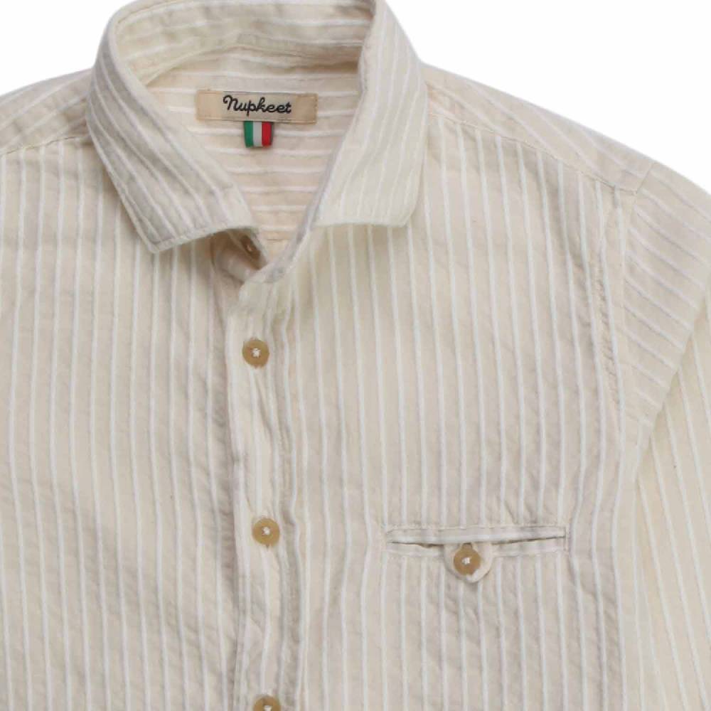 Nupkeet Iena ecru e panna – Camicia in mussola ricamata Soddisfazione Garantita