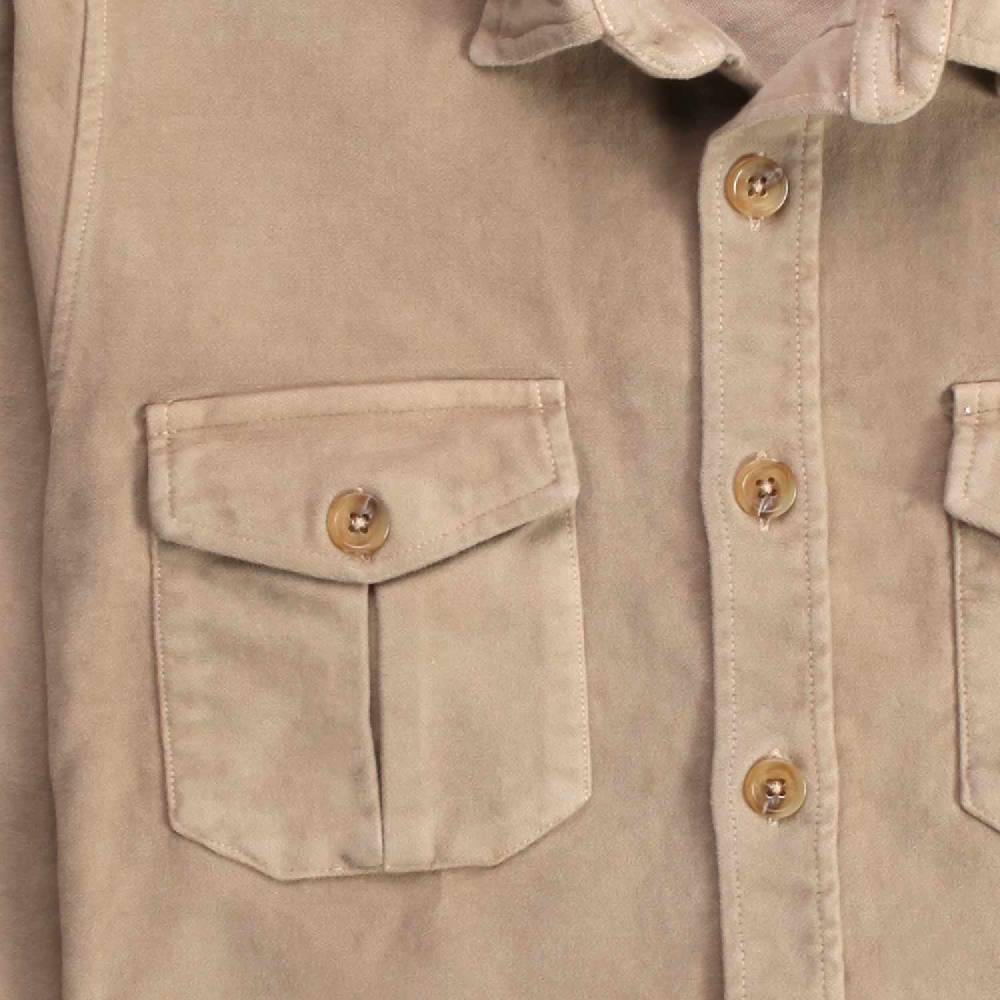 Nupkeet Canarino gianduia – Giacca a camicia in fustagno Presa
