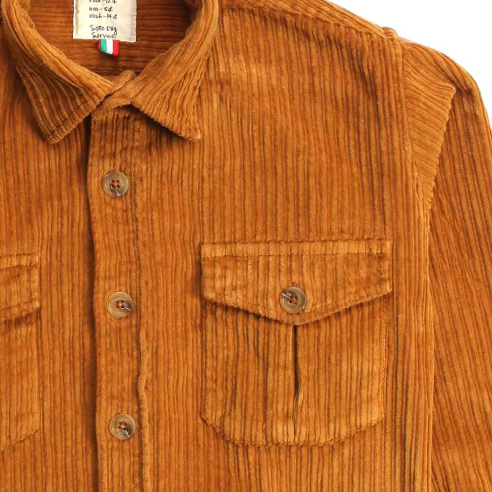 Nupkeet Coccodrillo ocra – Giacca a camicia in velluto Offerta