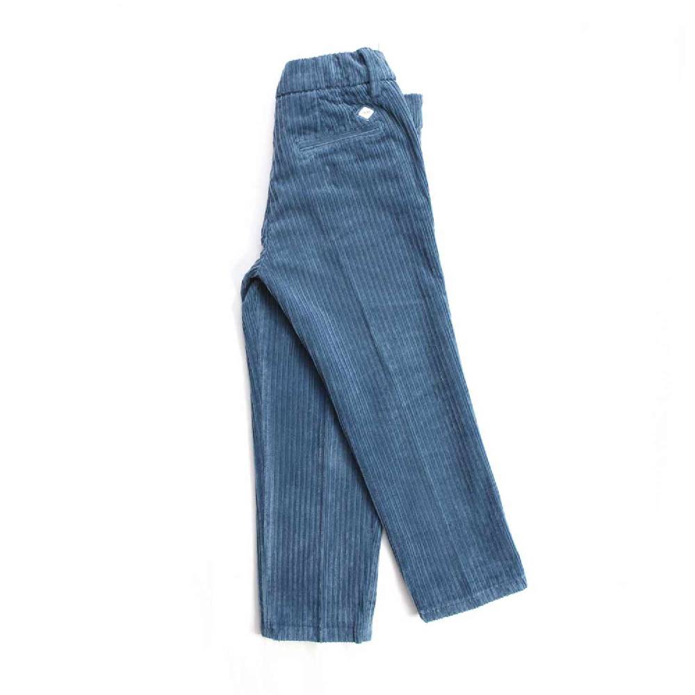 Nupkeet Gatto blu avio – Pantalone in velluto bambino e ragazzo Economico