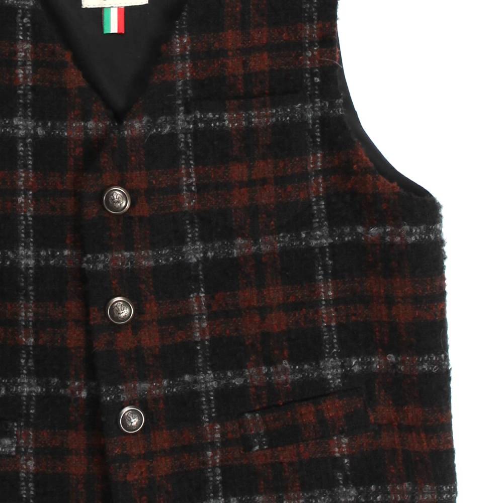 Nupkeet Rapace mattone – Gilet a quadri bambino e teenager Consegna Veloce