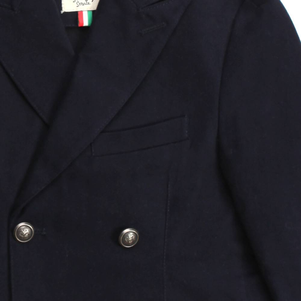 Nupkeet Lupo blu – Giacca doppiopetto in cotone Promozione Limitata