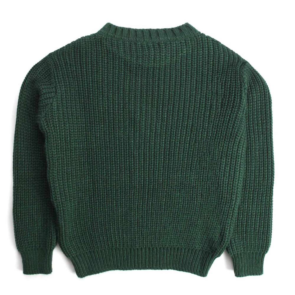 Nupkeet Cormorano verdone – Pullover in tricot a coste Novità