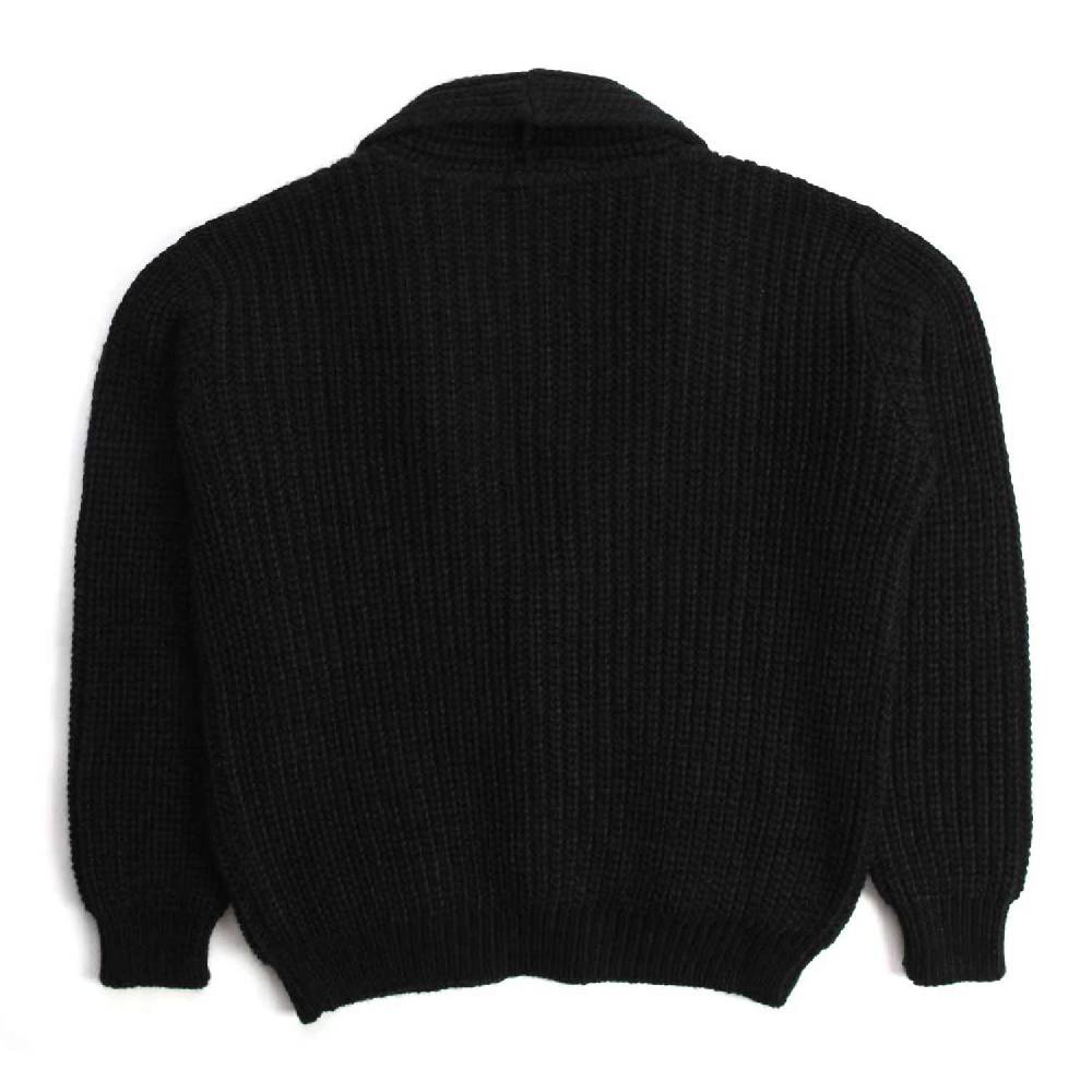 Nupkeet Ghepardo nero – Giacca in tricot a coste Presa