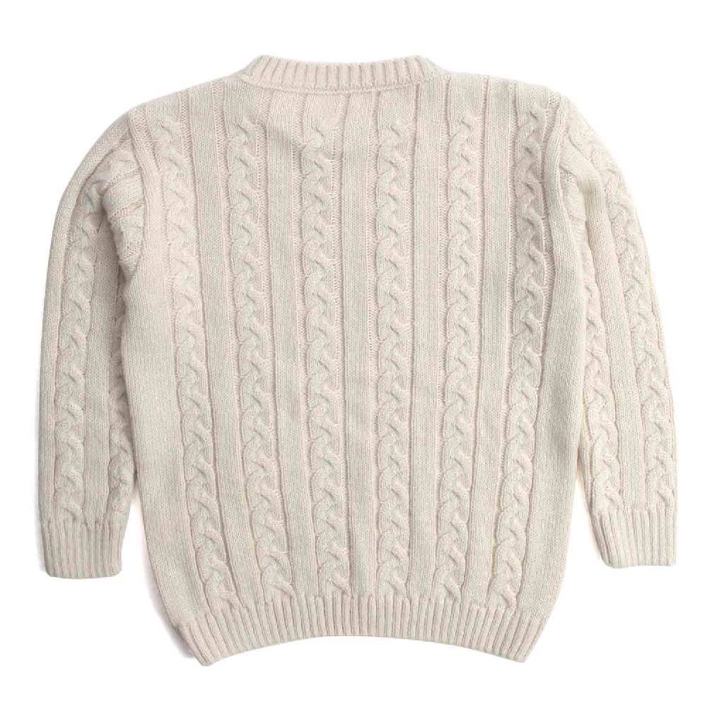 Nupkeet Mosca ecru – Pullover in tricot a trecce Online