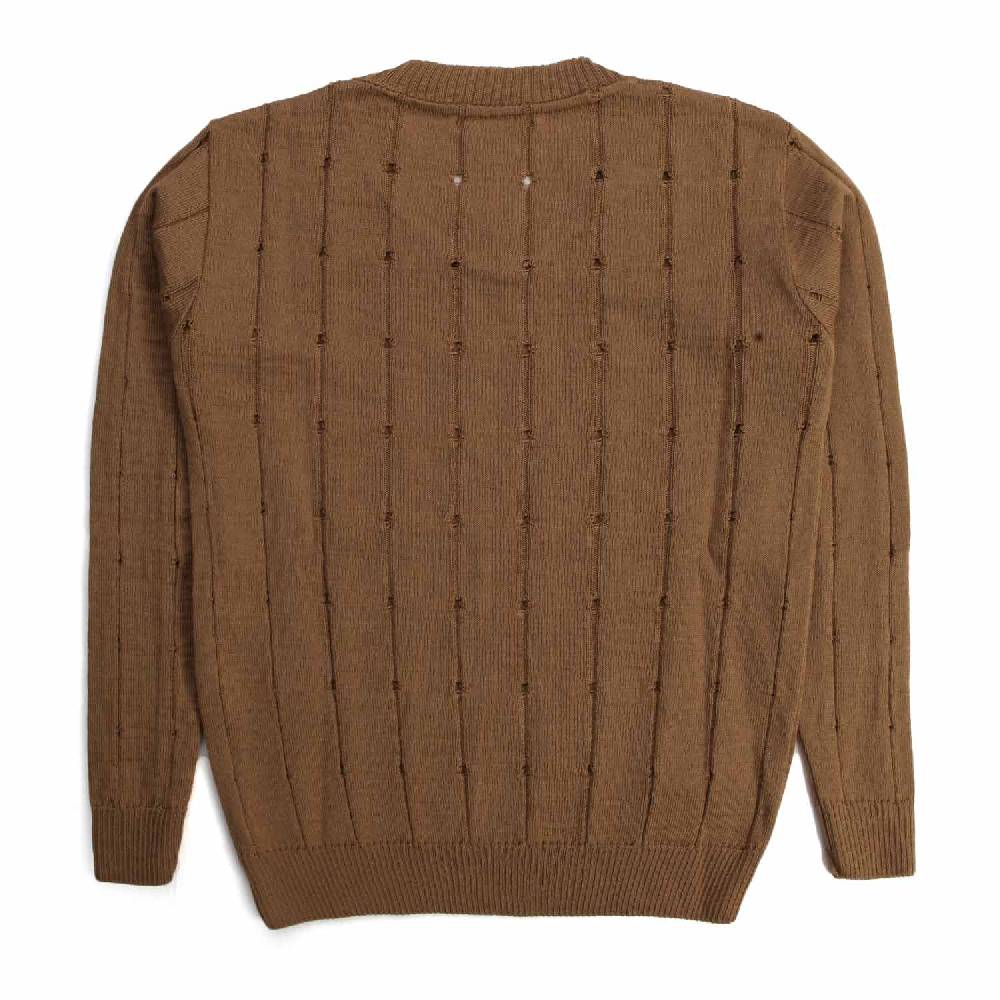 Nupkeet Quaglia cammello – Pullover in tricot misto lana Outlet