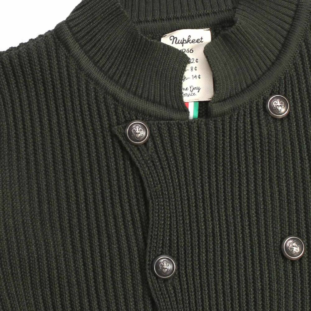 Nupkeet Passero verde militare – Giacca in tricot costa inglese Saldi