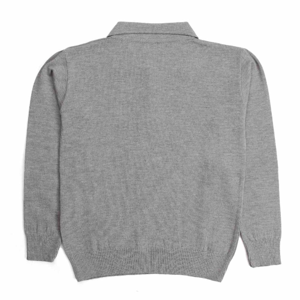 Nupkeet Gnu grigio chiaro – Polo in tricot stretch Vendita Calda