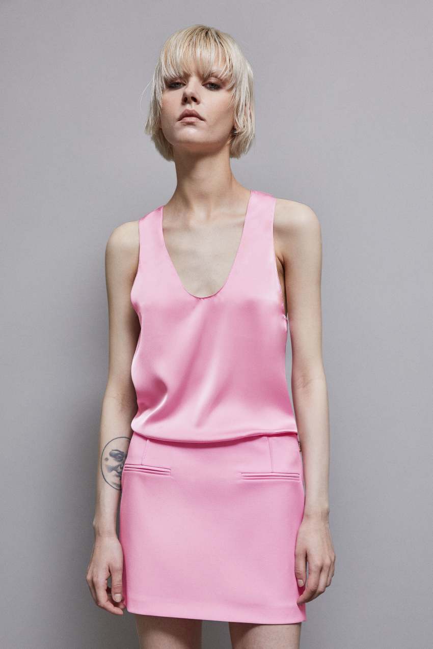 Patrizia Pepe Blusa in raso lucido Affare Del Giorno