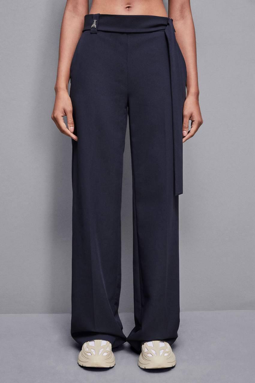 Patrizia Pepe Pantaloni regular fit in gabardina Presa