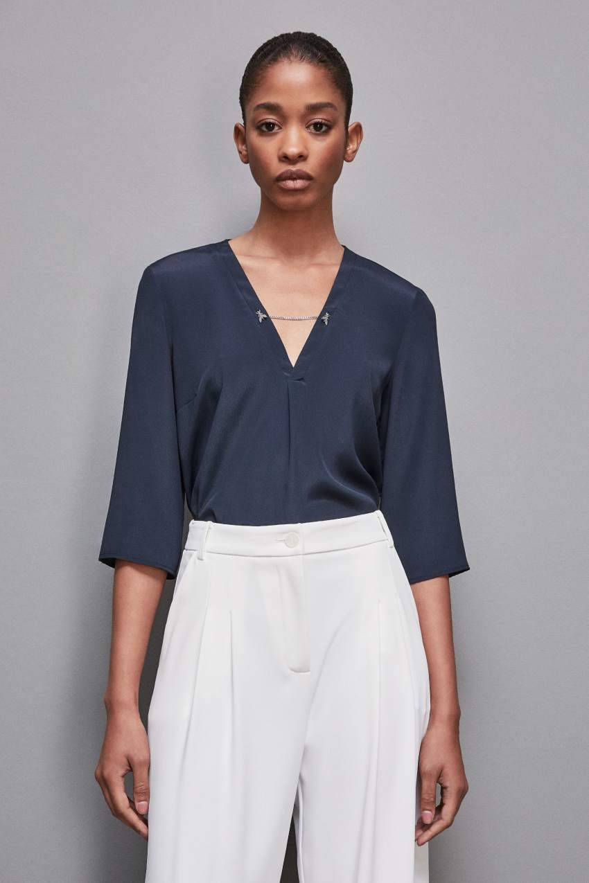Patrizia Pepe Casacca regular fit in misto seta Offerte