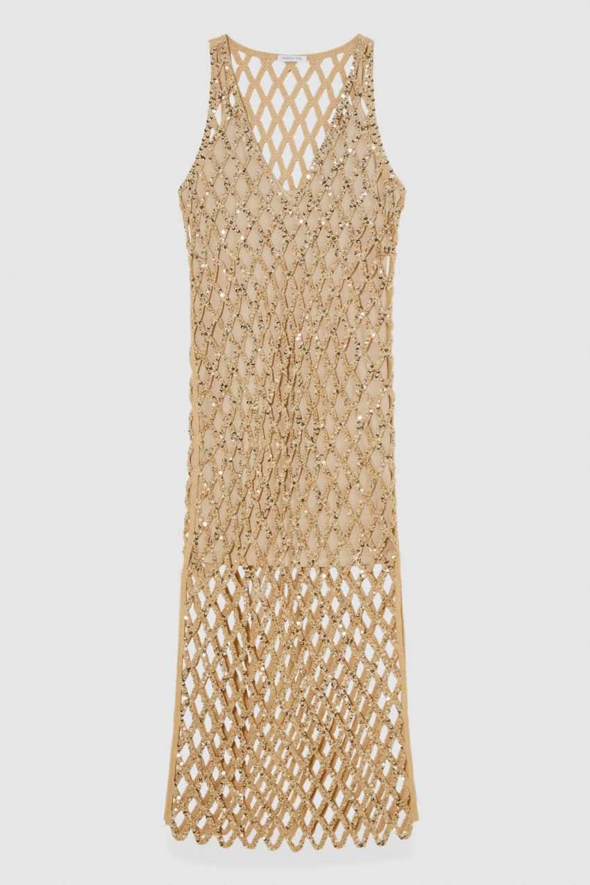 Patrizia Pepe Abito in rete gioiello slim fit Pezzi Unici