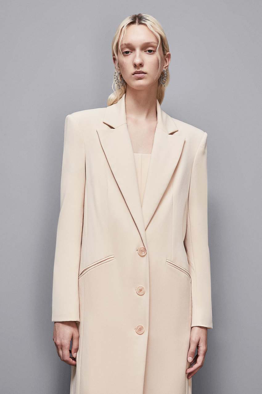 Patrizia Pepe Cappotto lungo in viscosa stretch Convenienza